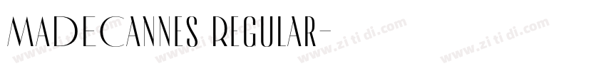 MADECannes Regular字体转换